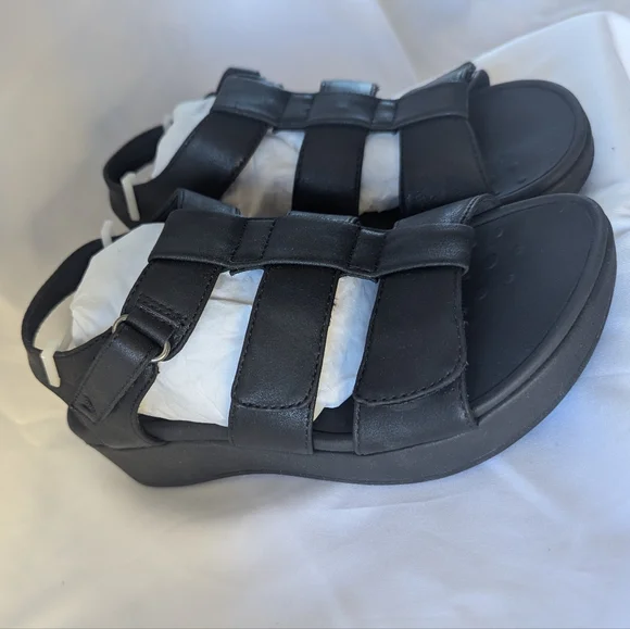 Vionic Tami Pacific Black Metallic Sandals Women's 5 Wide New - Picture 5 of 12